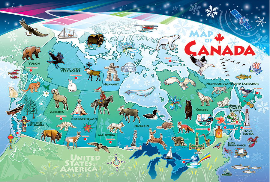 Map of Canada (Floor 48pc)