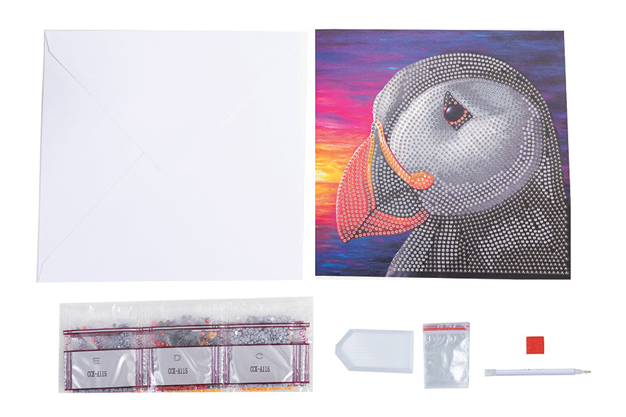 CA Card Kit: Puffin Sunset
