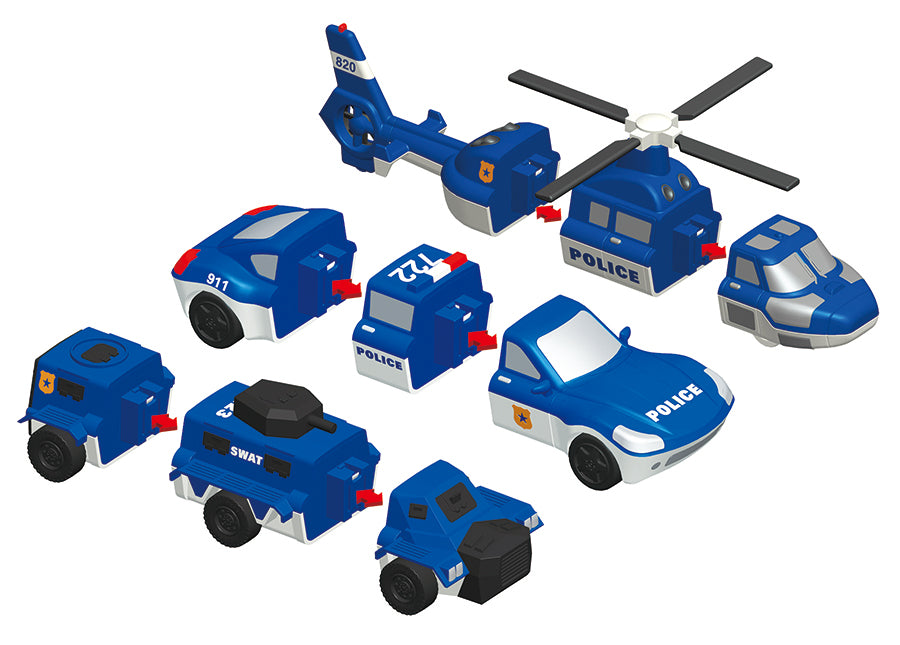 Mix or Match Vehicles Police (Bilingual)