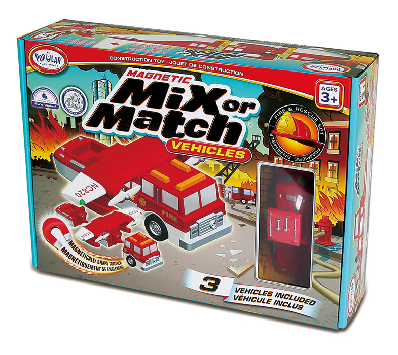 Mix or Match Vehicles Fire and Rescue (Bilingual)