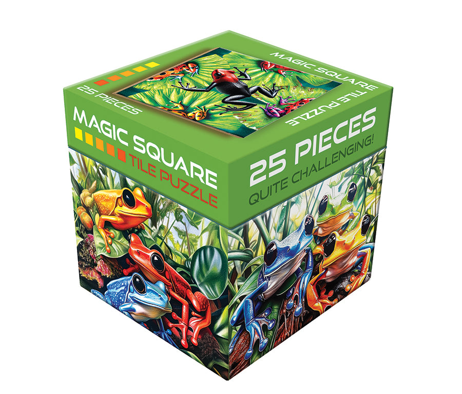 Red Square グリーン　トレカ　PREQUEL ColorFull Magic Square Puzzle: Frogs (25pc) — Outset Media