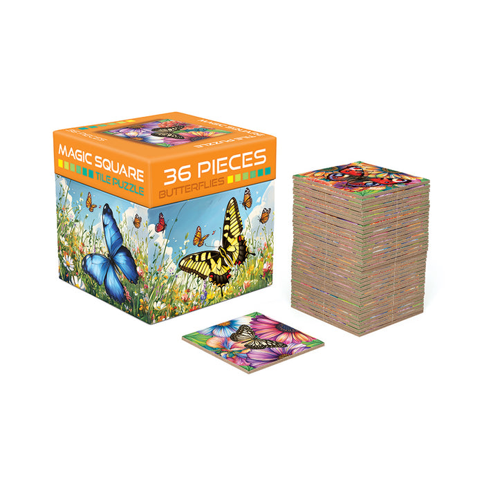 Magic Square Puzzle: Butterflies (36pc)