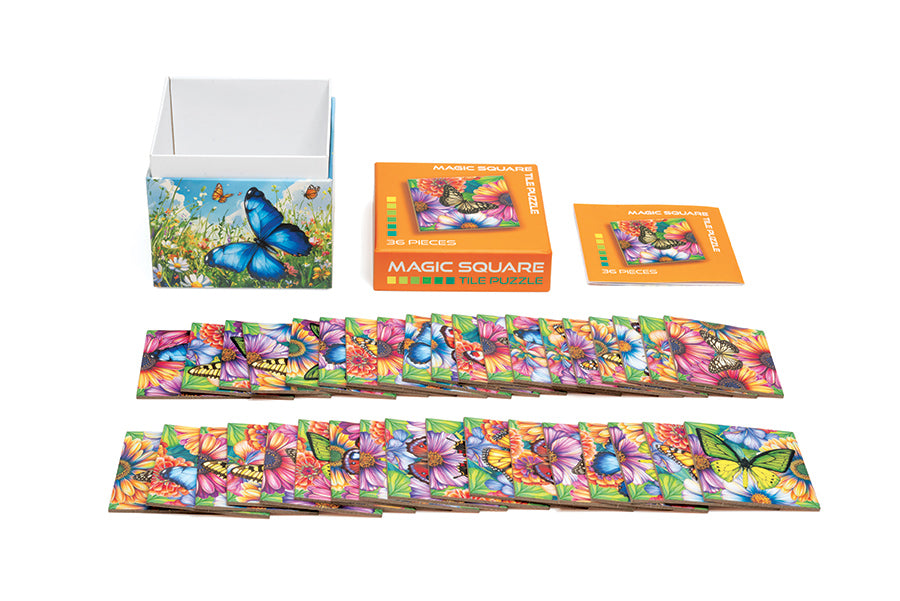 Magic Square Puzzle: Butterflies (36pc)