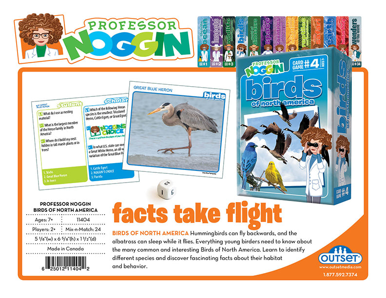 Prof. Noggin Birds of North America