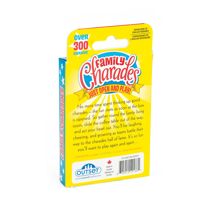 Family Charades Card Game