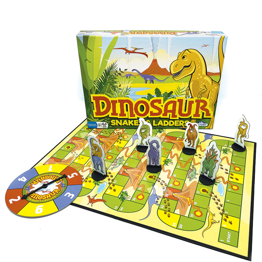 Dinosaur Snakes and Ladders (vintage design) — Outset Media