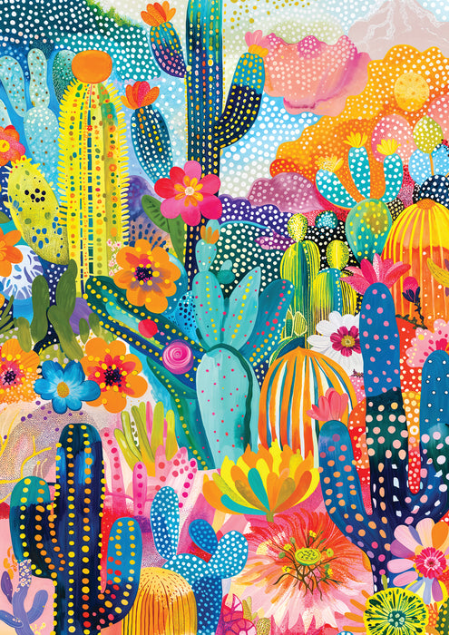 Cacti Land | 1000 Piece | AI Assistance