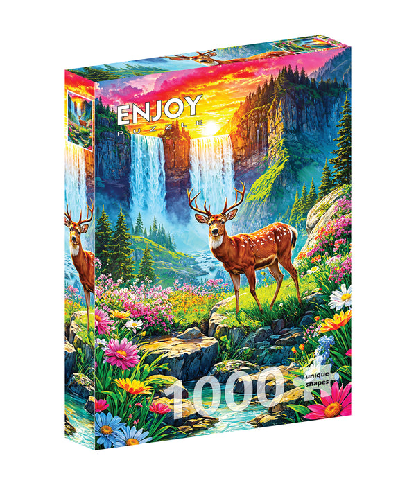 Deer Paradise | 1000 Piece | AI Assistance