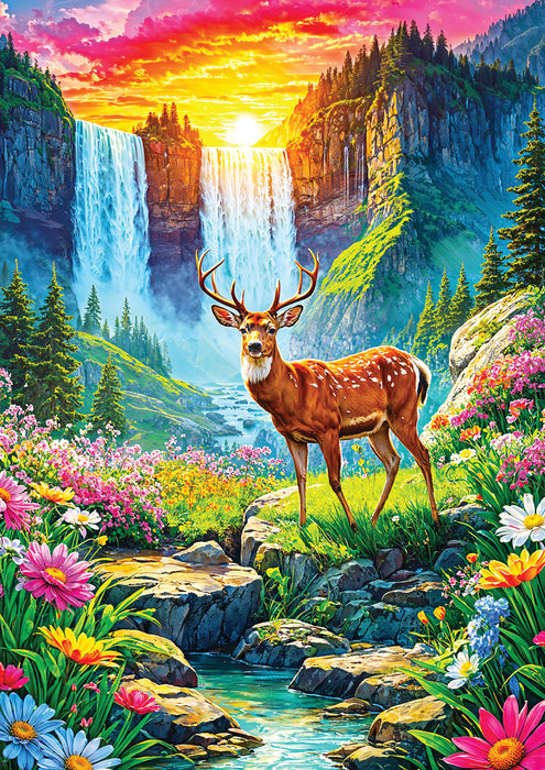 Deer Paradise | 1000 Piece | AI Assistance