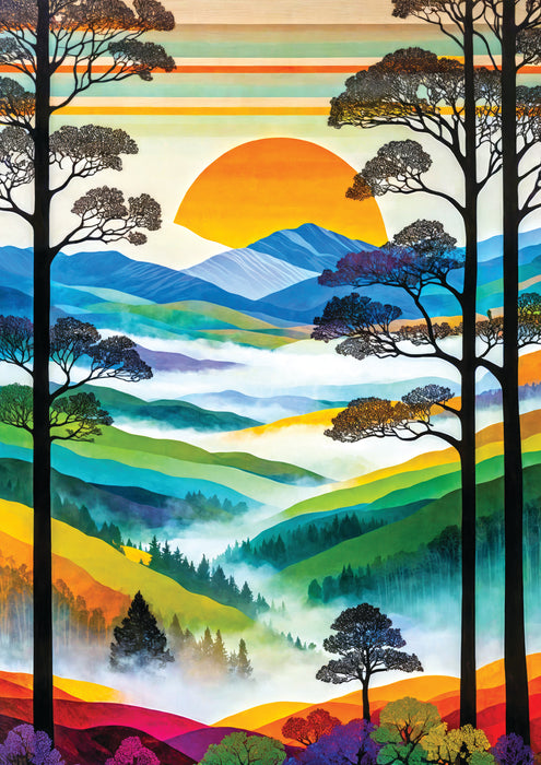 Hilltops Breeze | 1000 Piece | AI Assistance