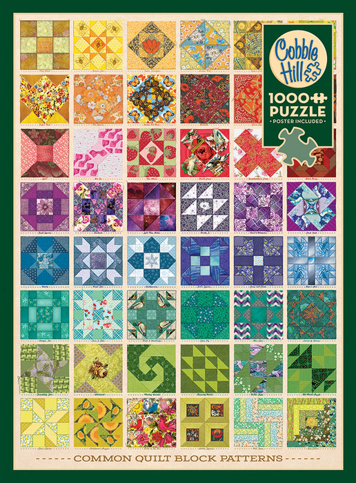 Common Quilt Blocks  | 1000 Piece