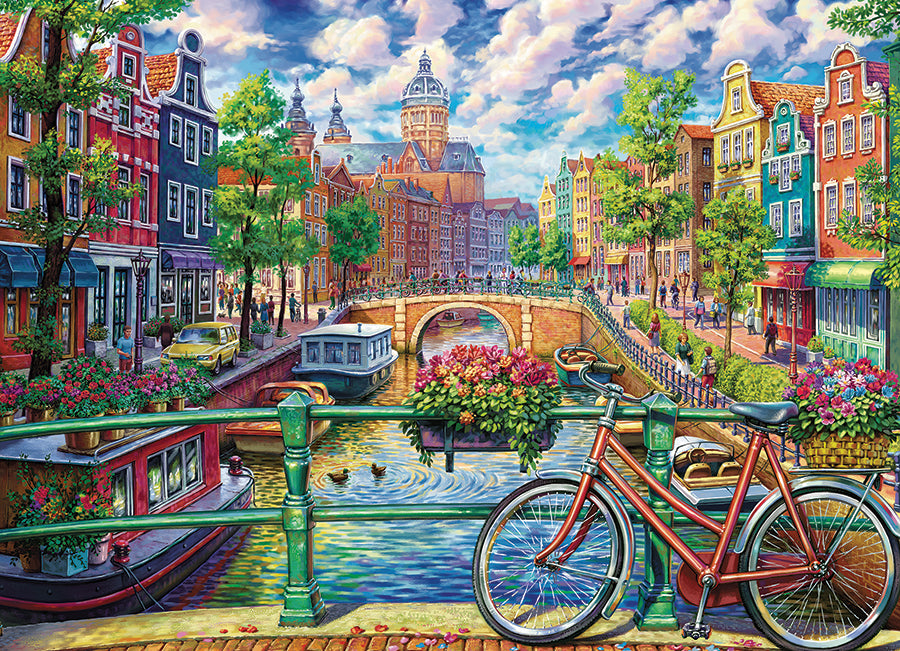 Canal d'Amsterdam | 1000 pièces