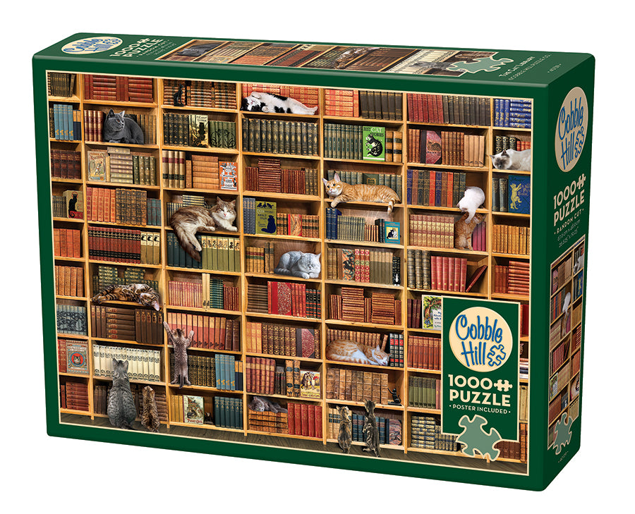 The Cat Library | 1000 Piece — Outset Media