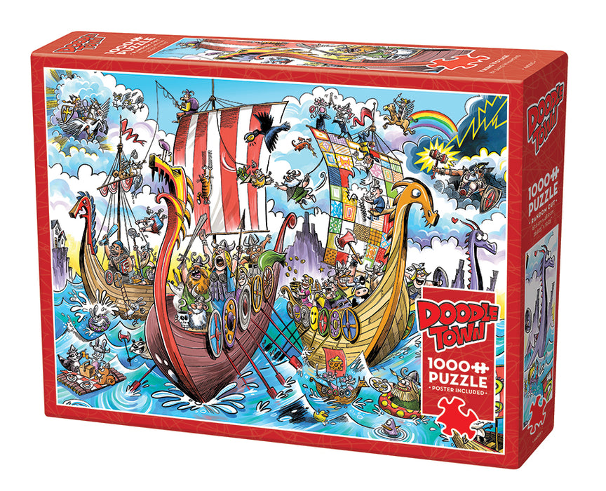 DoodleTown : Voyage viking | 1000 pièces
