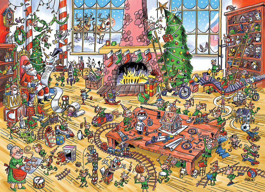 DoodleTown : Elfes au travail | 1000 pièces