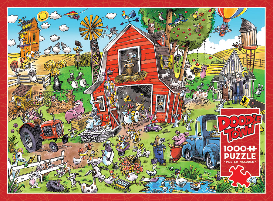 DoodleTown : la folie de la ferme | 1000 pièces