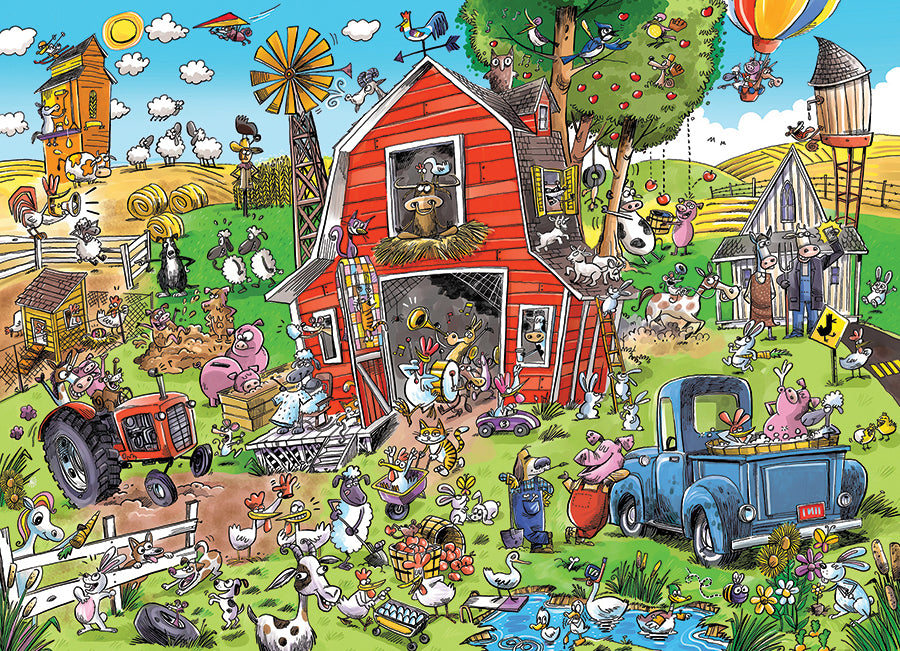 DoodleTown: Farmyard Folly  | 1000 Piece