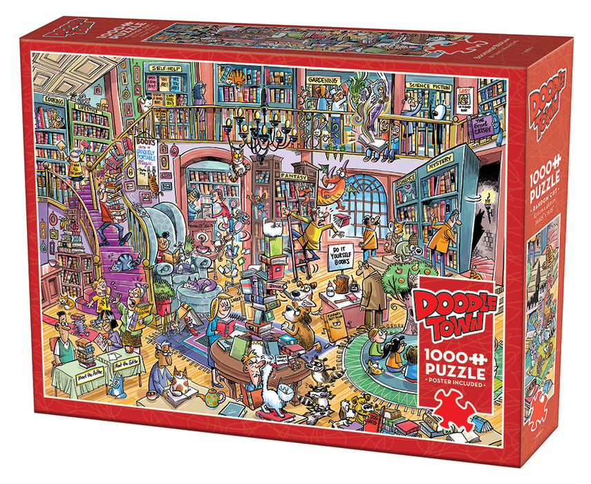 DoodleTown: Bookshop Bedlam | 1000 Piece