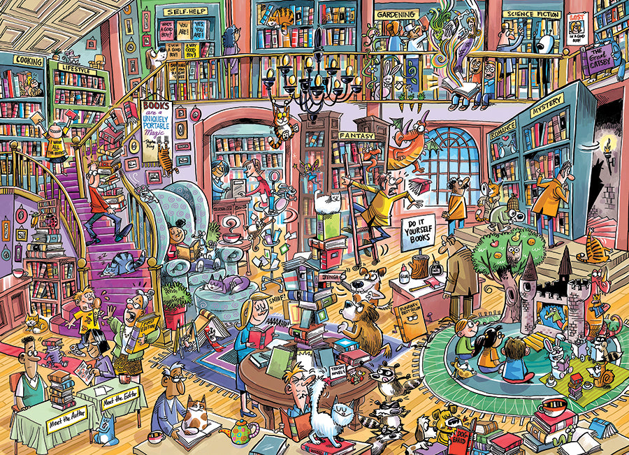 DoodleTown: Bookshop Bedlam | 1000 Piece
