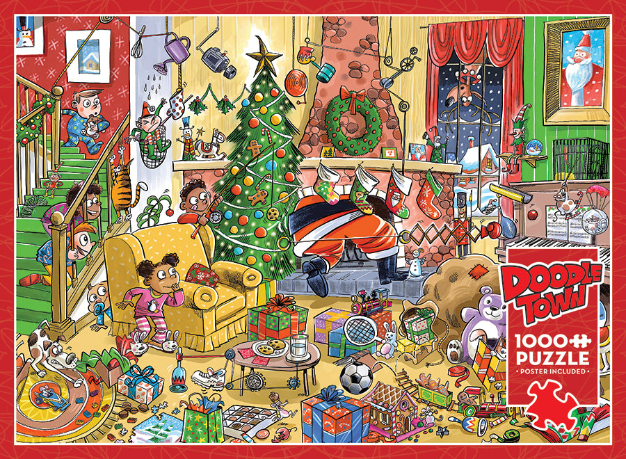 DoodleTown: Catching Santa | 1000 Piece