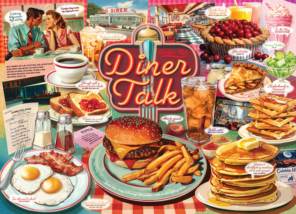Diner Talk | 500 Piece | AI Assistance