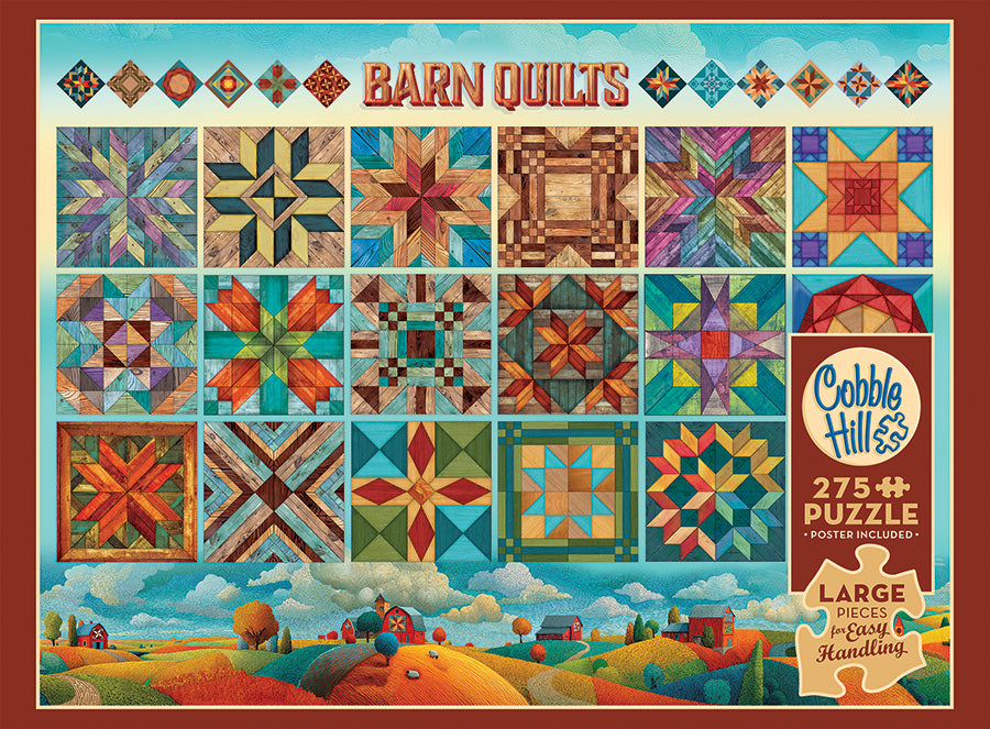 Barn Quilts | Easy Handling 275 Piece | AI Assistance