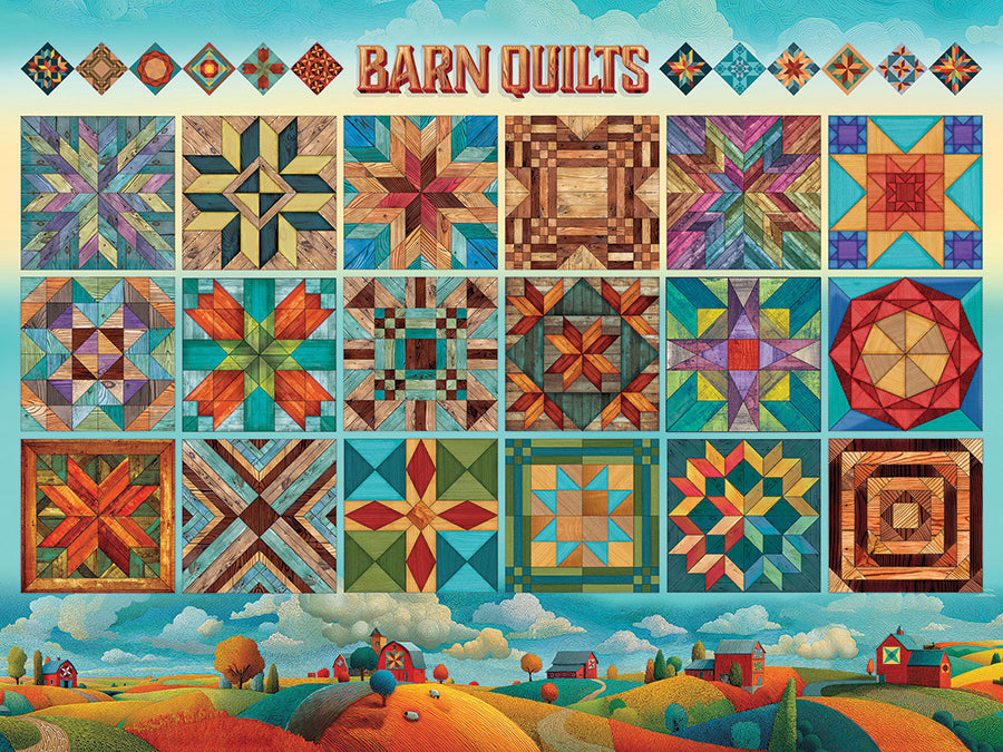 Barn Quilts | Easy Handling 275 Piece | AI Assistance