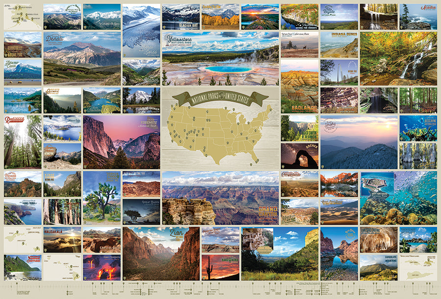 Parcs nationaux des États-Unis | 2000 pièces