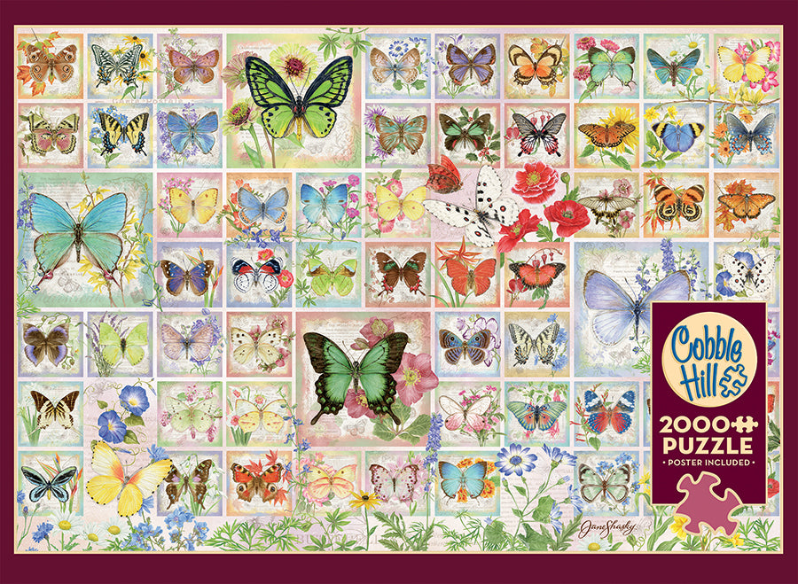 Papillons et Fleurs | 2000 pièces