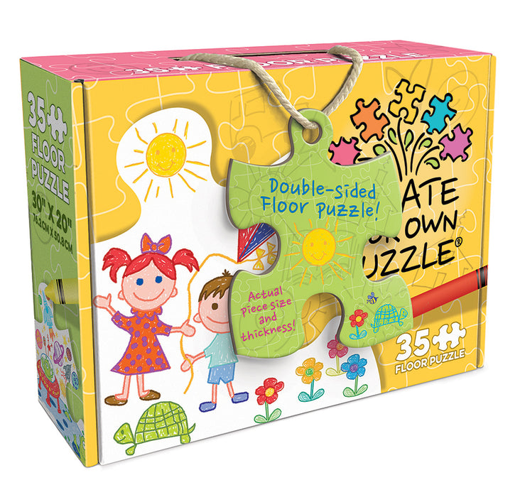 Create Your Own Floor Puzzle (35pc Floor Rope Handle)