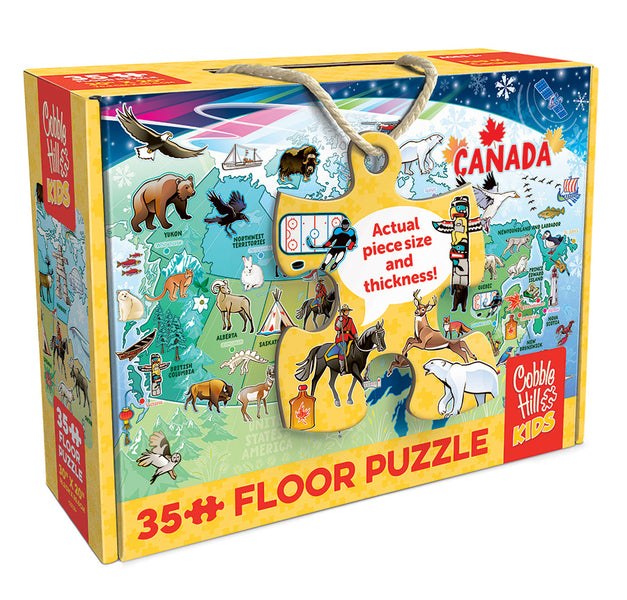 Map of Canada (35pc Floor Rope Handle) — Outset Media