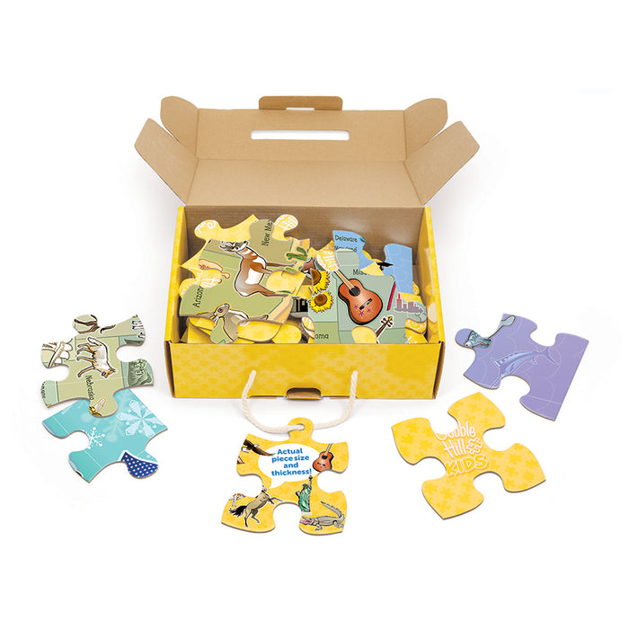 Map of the USA (35pc Floor Rope Handle)