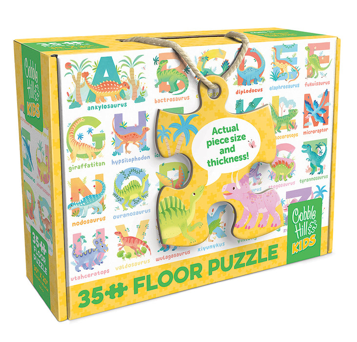 Dinosaur Alphabet (35pc Floor Rope Handle)