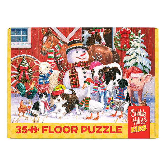 Festive Farmyard Greetings (35pc Floor Rope Handle)