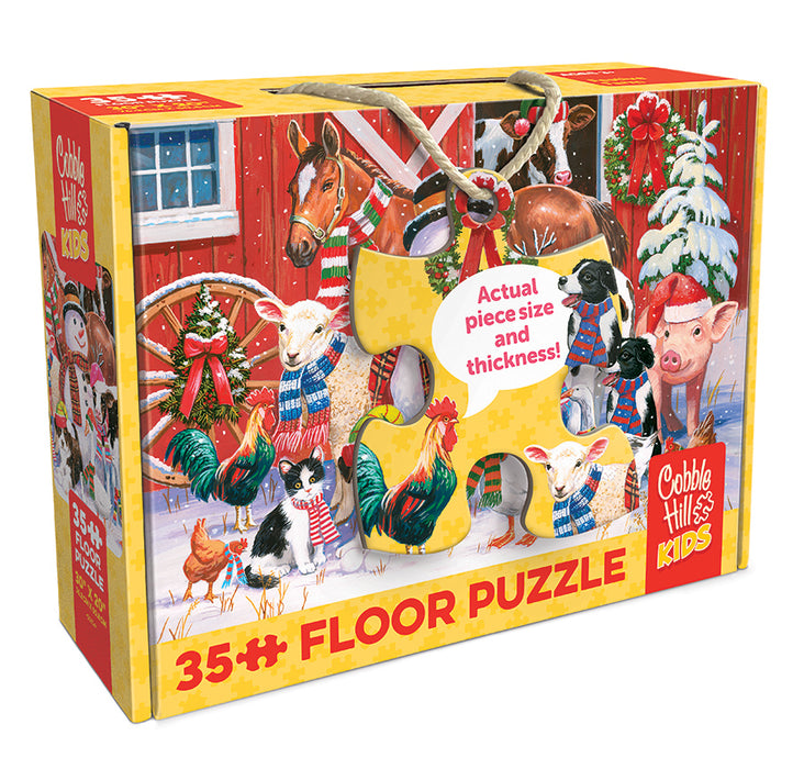 Festive Farmyard Greetings (35pc Floor Rope Handle)