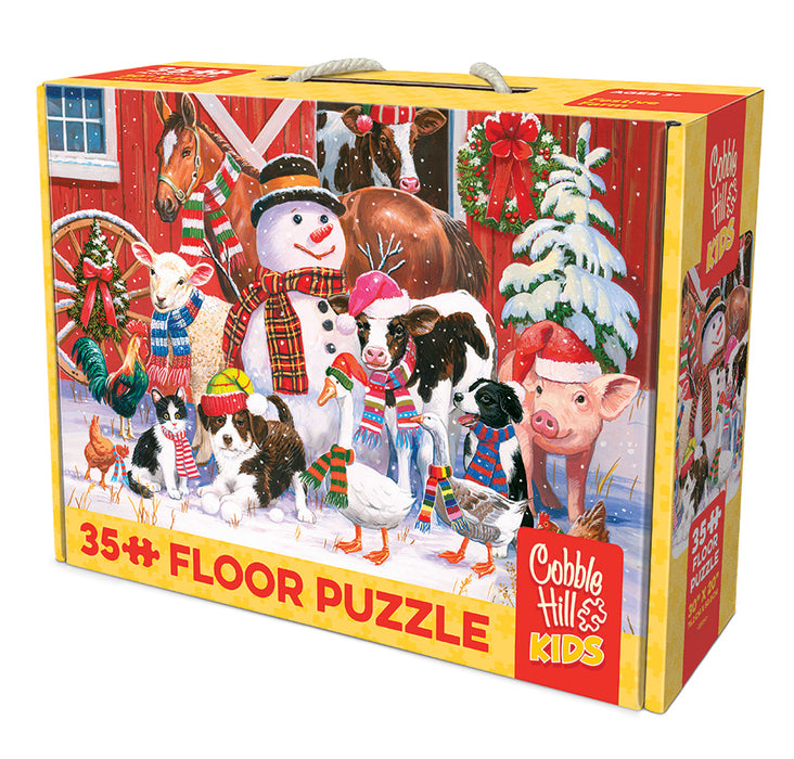Festive Farmyard Greetings (35pc Floor Rope Handle)