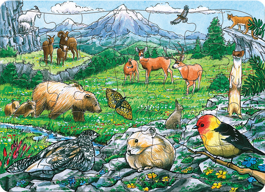 Rocky Mountain Wildlife (tray)  | 35 Piece Tray