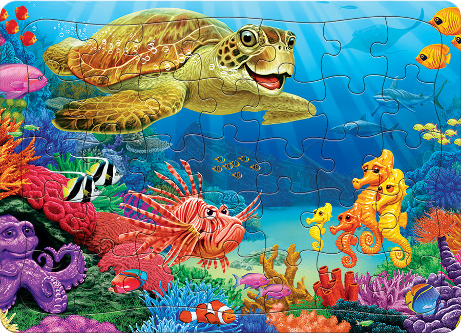 Undersea Turtle (tray)  | 35 Piece Tray