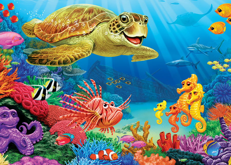 Undersea Turtle (tray)  | 35 Piece Tray