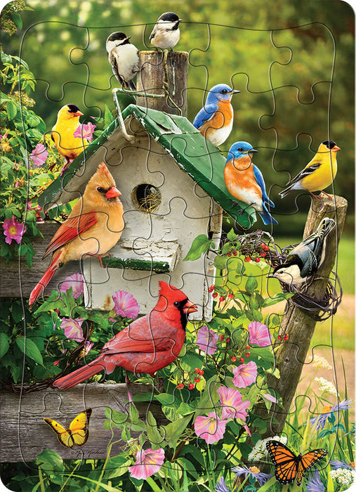 Singing Around the Birdhouse (tray)  | 35 Piece Tray