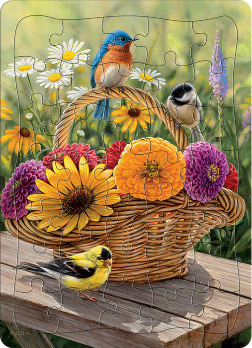 Bluebird and Bouquet (tray)  | 35 Piece Tray