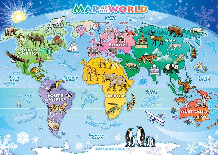 Carte du monde (plateau) | Plateau de 35 pièces