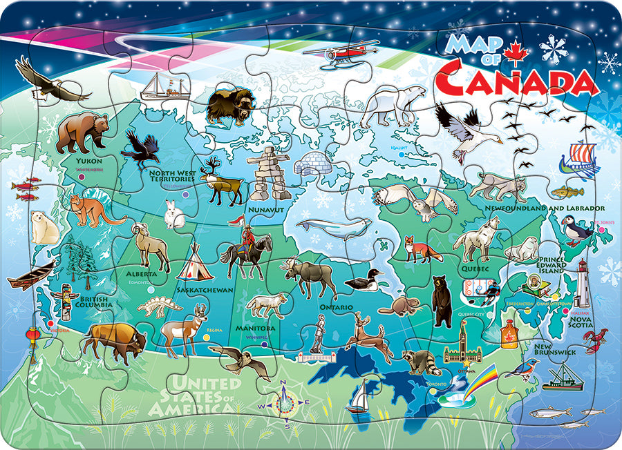 Canada Map (tray)  | 35 Piece Tray