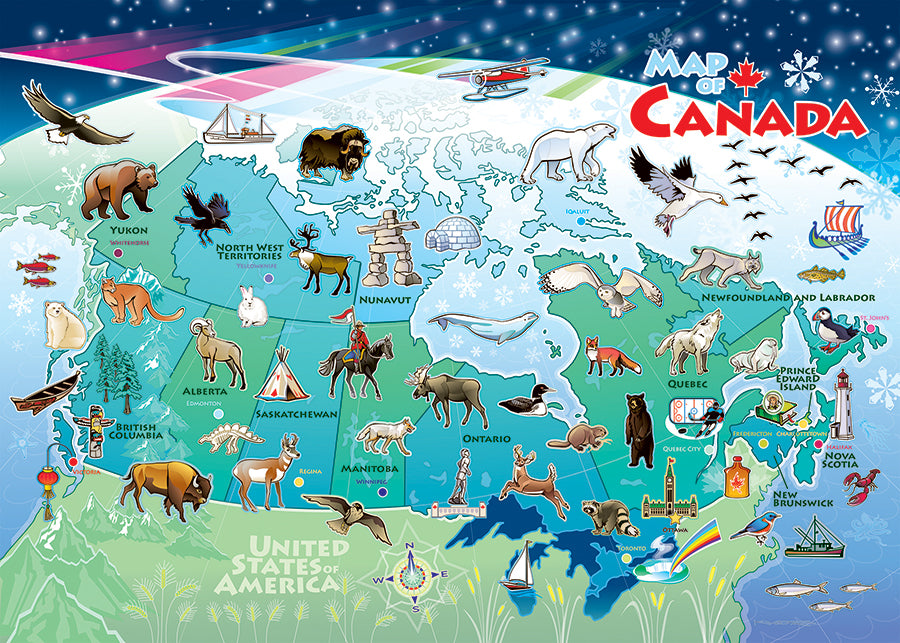 Canada Map (tray)  | 35 Piece Tray