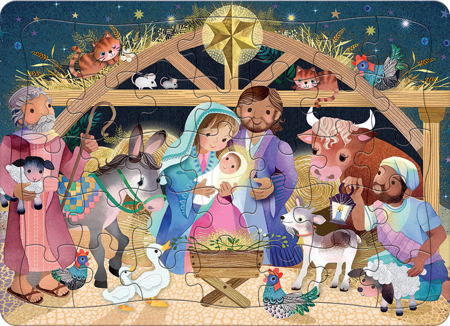 A Child is Born (tray)  | 35 Piece Tray