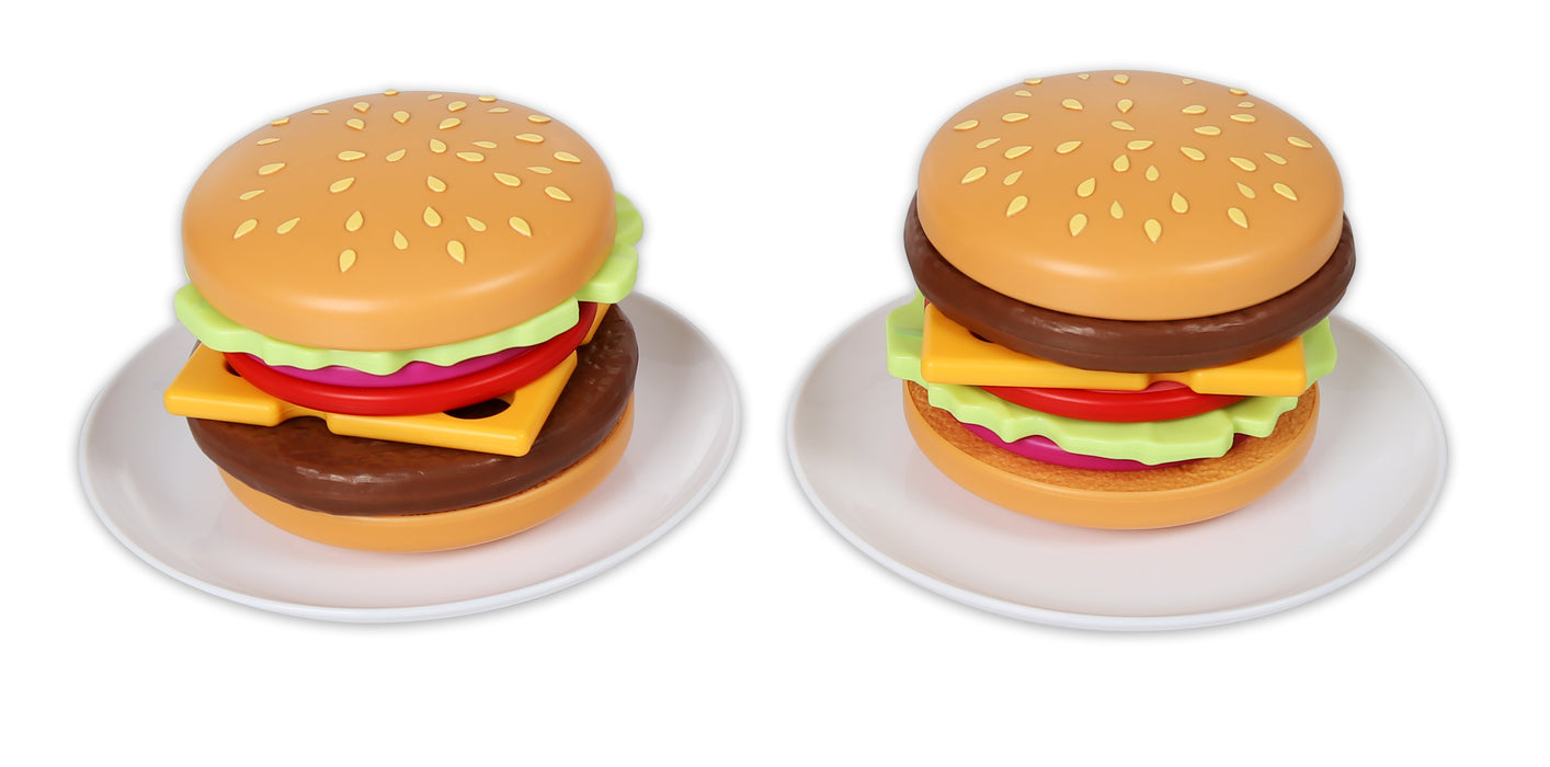 Magnetic Build and Grill Hamburger Set