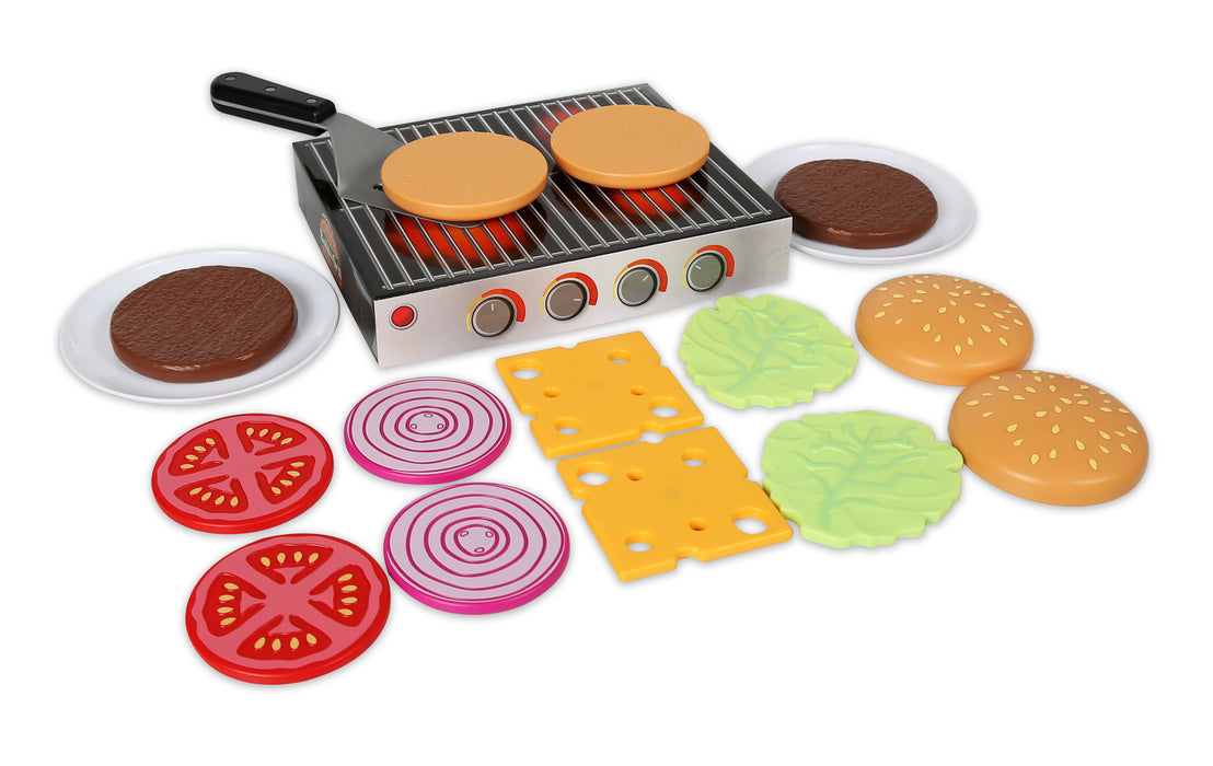 Magnetic Build and Grill Hamburger Set