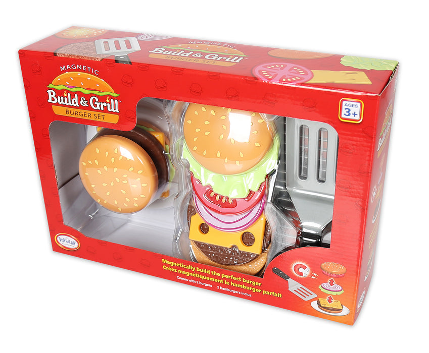 Magnetic Build and Grill Hamburger Set