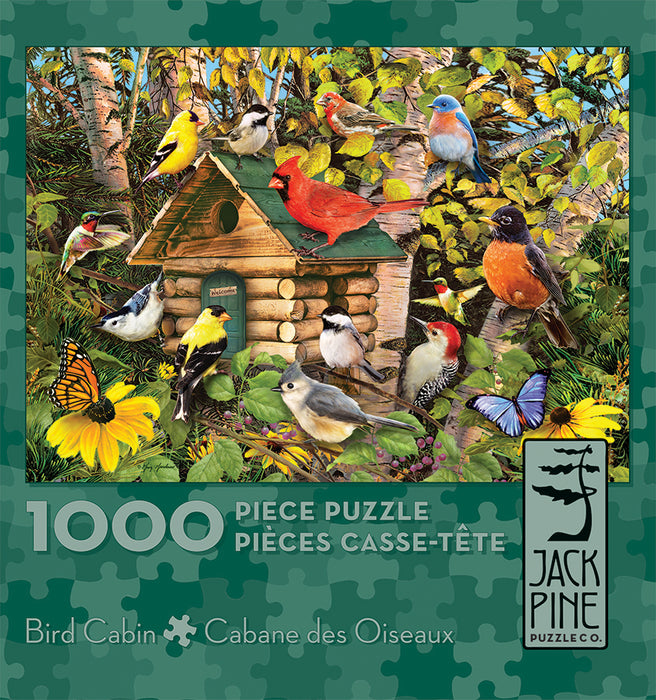 cabane à oiseaux | 1000 pièces | Pin gris
