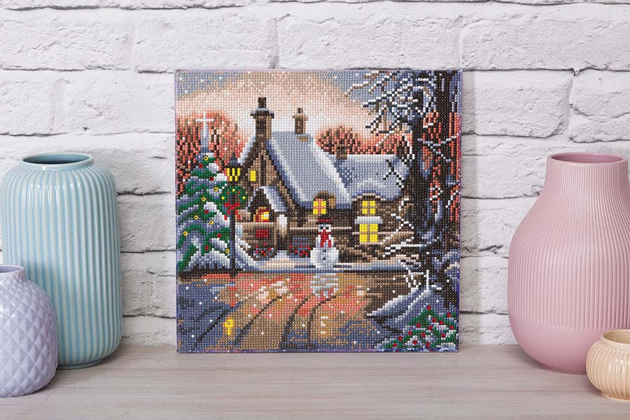 CA Mounted Kit (Med): Snowman Cottage